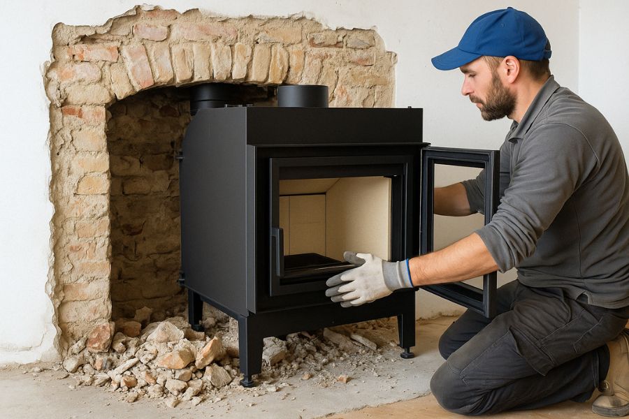 Peut-on changer un insert sans casser la cheminée ?